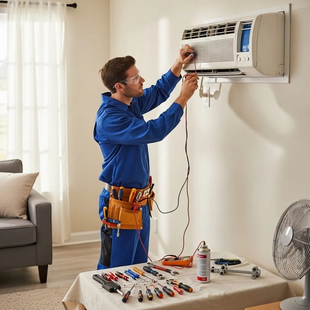 Şereflikoçhisar Eca Eca klima gaz dolumu ve bakım – Enerji verimliliği artırıldı. - Teknik servis örneği